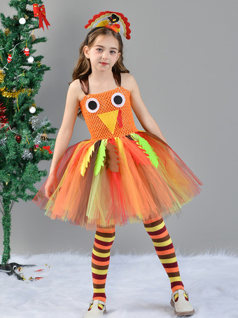 イエロー 感謝祭のコスチューム 黄色の感謝祭ドレス