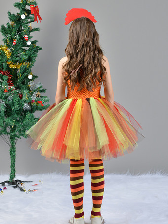 感謝祭のコスチューム 黄色の感謝祭ドレス