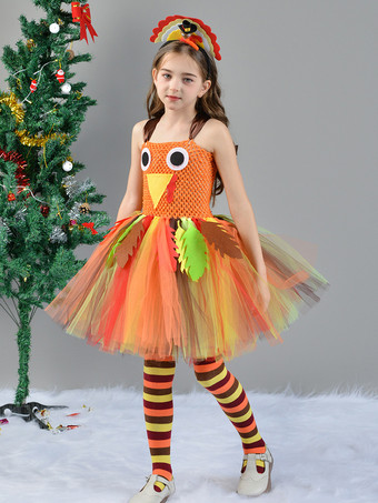 感謝祭のコスチューム 黄色の感謝祭ドレス