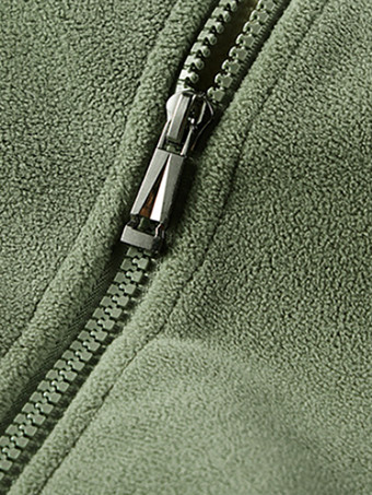 メンズ 暖かい 冬 ジッパー ジャケット カジュアル スタンドカラー コットン フリース コート