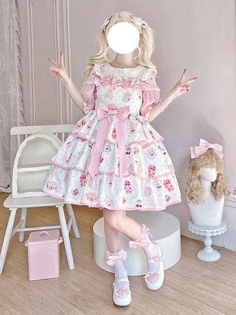 RoseRobe Sweet Lolita en polyester sans manches robe Sweet Jumper Lolita