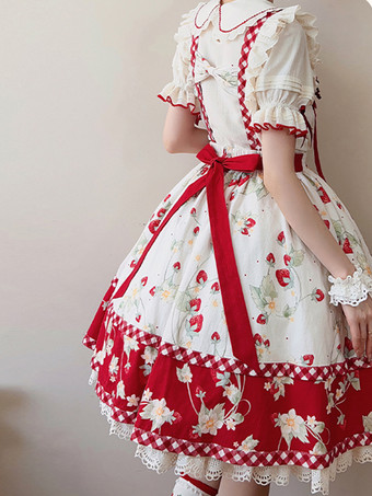 Robe Sweet Lolita en polyester pull sans manches robe Sweet Lolita