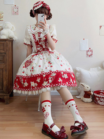 Robe Sweet Lolita en polyester pull sans manches robe Sweet Lolita