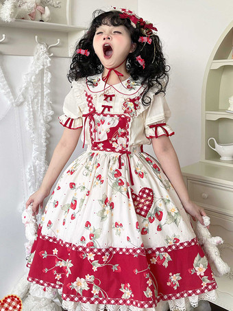 Robe Sweet Lolita en polyester pull sans manches robe Sweet Lolita
