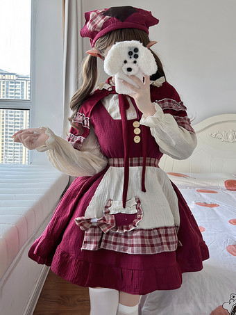Robe Sweet Lolita en polyester sans manches