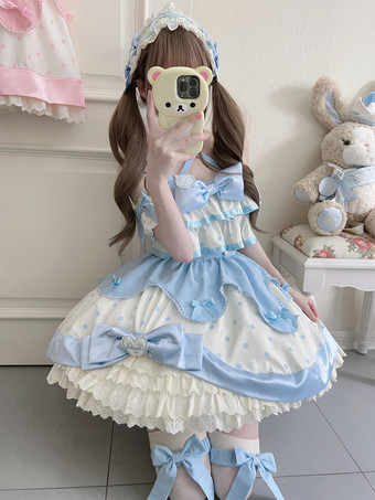 スイートロリータドレス ポリエステル ノースリーブ スイートロリータドレス