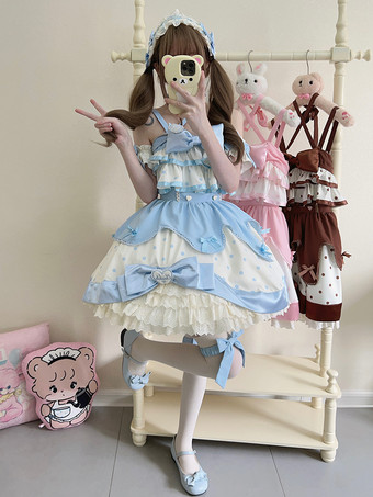 スイートロリータドレス ポリエステル ノースリーブ スイートロリータドレス