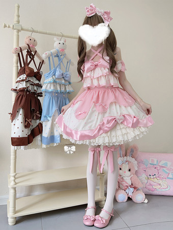 スイートロリータドレス ポリエステル ノースリーブ スイートロリータドレス