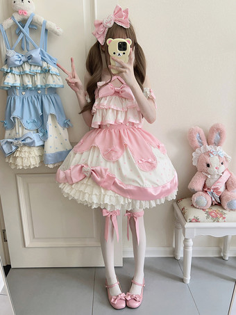 スイートロリータドレス ポリエステル ノースリーブ スイートロリータドレス