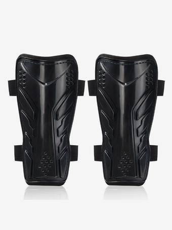 ブラック フットボール用すね当て ふくらはぎガード 子供と大人用 厚手保護ギア