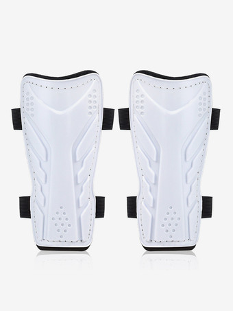 ホワイト フットボール用すね当て ふくらはぎガード 子供と大人用 厚手保護ギア