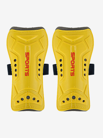 AmarilloEspinilleras de fútbol para hombre protección negra accesorios para correr