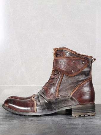 ブラウン メンズ マーティン ワークブーツ 牛革 クラシック ブラック ショート レースアップ アンクルブーツ