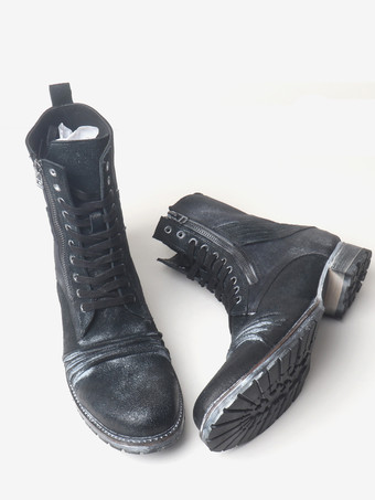 メンズ マーティン ワークブーツ 牛革 クラシック ブラック ショート アンクルブーツ