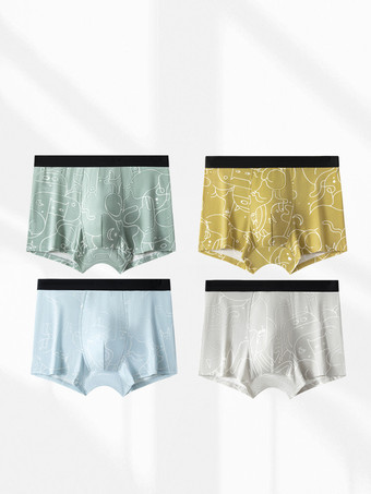 メンズブリーフ 快適なコットンプリント下着