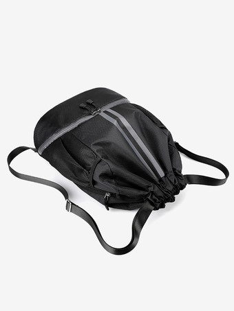 男性用スポーツバックパック ジッパーポケット カジュアルバッグ