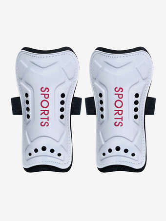 blanco Espinilleras de fútbol para hombre protección negra accesorios para correr