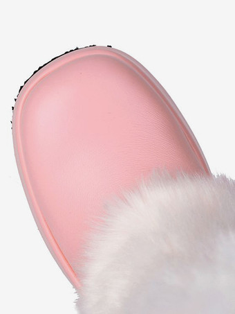 PUレザー ブラック ラウンドトゥ チャンキーヒール ミッドカーフブーツ レディース ブーツ