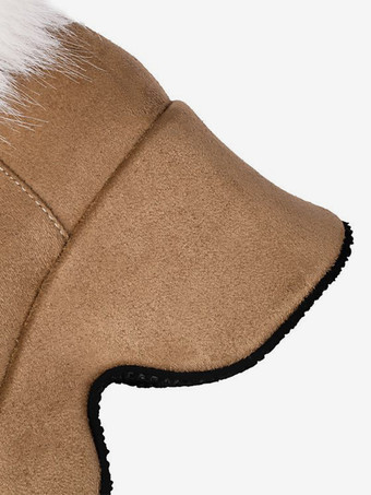 ミッドカーフブーツ レディース マイクロスエードアッパー ラウンドトゥ チャンキーヒールブーツ