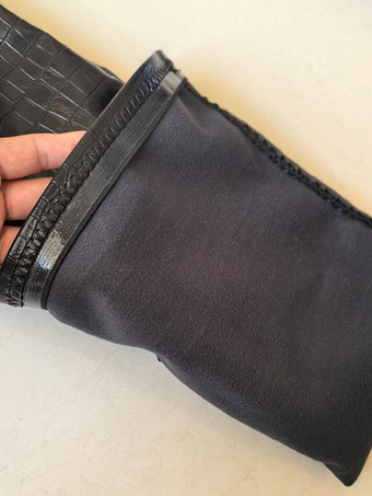 オーバーニーブーツ ブラック レディース オーバーニーブーツ PUレザー スティレットヒール