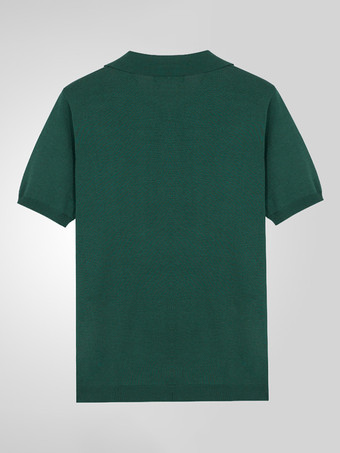 メンズラペルTシャツシングルブレストニット半袖ポロシャツ