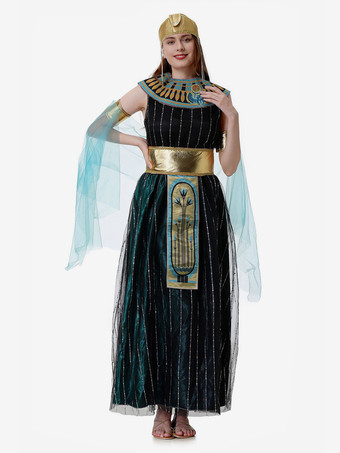 ギリシャのコスチューム ブラック レトロ ドレス チョーカー セット ホリデーコスチューム