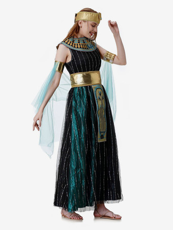 ギリシャのコスチューム ブラック レトロ ドレス チョーカー セット ホリデーコスチューム