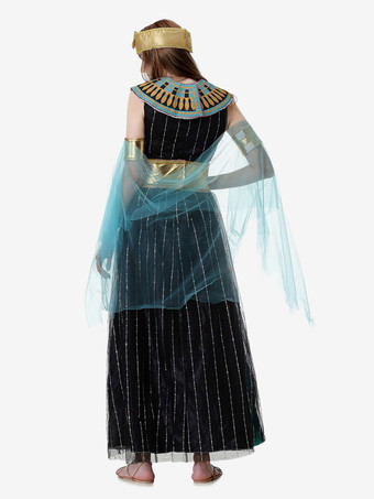 ギリシャのコスチューム ブラック レトロ ドレス チョーカー セット ホリデーコスチューム