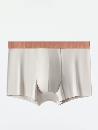 アイボリー メンズボクサーブリーフ 快適な軽量コットンボクサーブリーフ