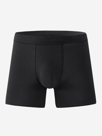 ブラック メンズ コットン スポーツ エクステンデッド ボクサーブリーフ 通気性 ボーイズ ボクサーブリーフ