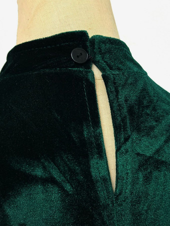 クリスマスセット ダークグリーン ドレス アクセサリー 帽子 クリスマス ホリデー コスチューム