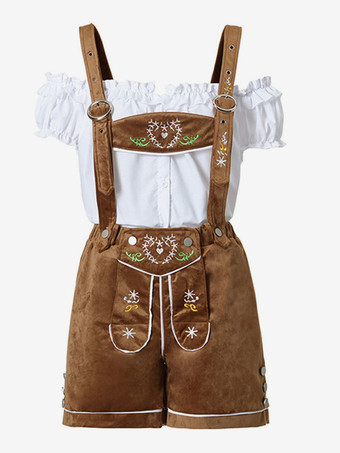 オクトーバーフェストコスチューム コーヒーブラウン レディース ホリデーセット