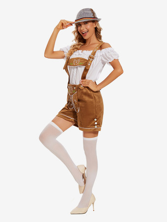 オクトーバーフェストコスチューム コーヒーブラウン レディース ホリデーセット