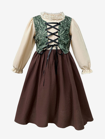 キッズ オクトーバーフェスト コスチューム コーヒーブラウンセット キッズドレス