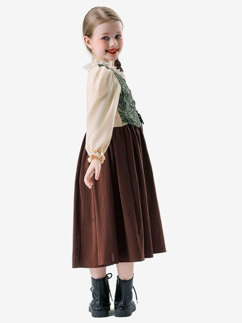 キッズ オクトーバーフェスト コスチューム コーヒーブラウンセット キッズドレス