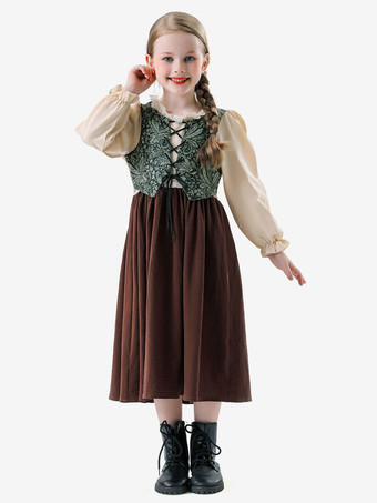 キッズ オクトーバーフェスト コスチューム コーヒーブラウンセット キッズドレス