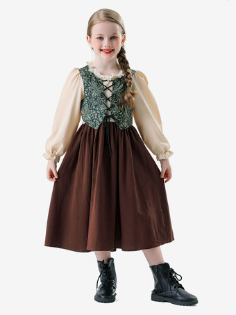 ブラウン キッズ オクトーバーフェスト コスチューム コーヒーブラウンセット キッズドレス