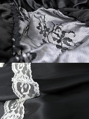 ハロウィン セクシーなコスチューム 黒のメイドドレスコスチューム