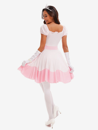 プリンセスコスチューム ピンクカラーブロック エレガントな帽子 手袋セット