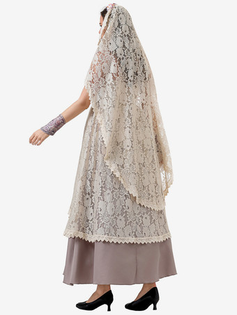 レースエクリュホワイトチョーカードレスレトロコスチューム