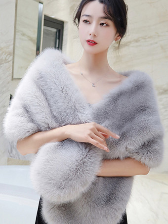 ライトグレー レディース ポンチョ ピンク ケープ