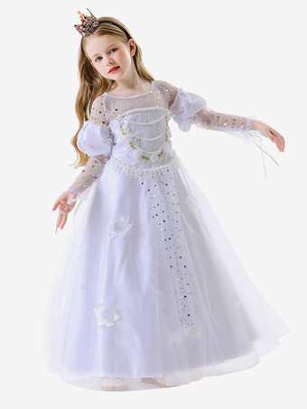 子供用プリンセスコスチューム ホワイトセット 子供用ドレス