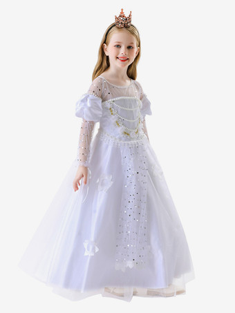 子供用プリンセスコスチューム ホワイトセット 子供用ドレス