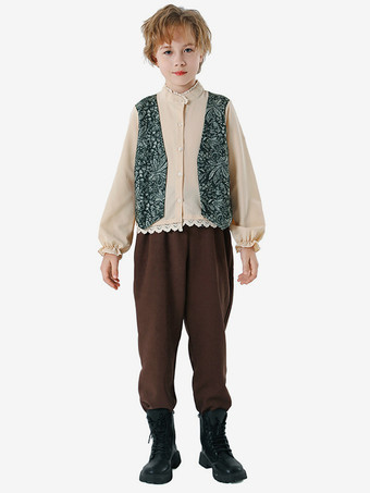 オクトーバーフェスト キッズコスチューム コーヒーブラウンセット ウエストコート パンツセット