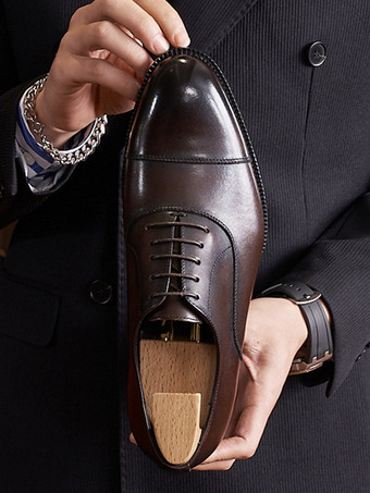 男性用ドレスシューズ モダン ポインテッドトゥ レザーダービー ウェディング フォーマルシューズ