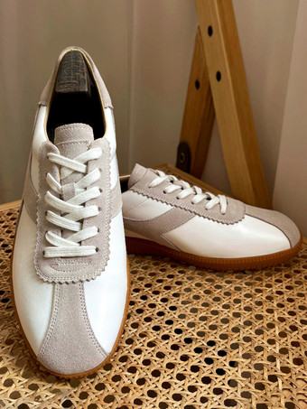 メンズスニーカー 快適な牛革 ラウンドトゥ カラーブロック バスケット スポーツシューズ