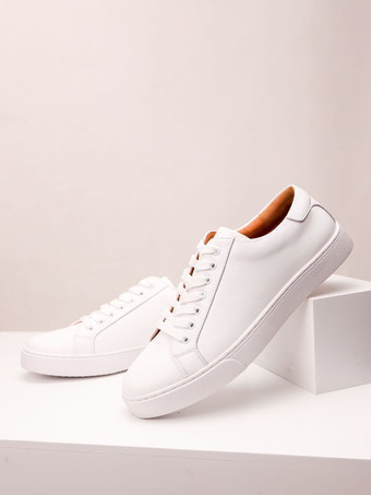 メンズスニーカー ラウンドトゥ レースアップ フラット ハイキングシューズ