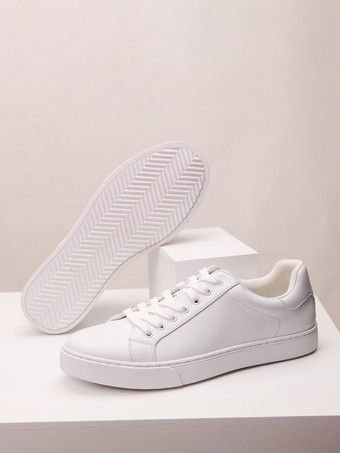 メンズスニーカー 快適なPUレザー ラウンドトゥ バスケット スポーツシューズ