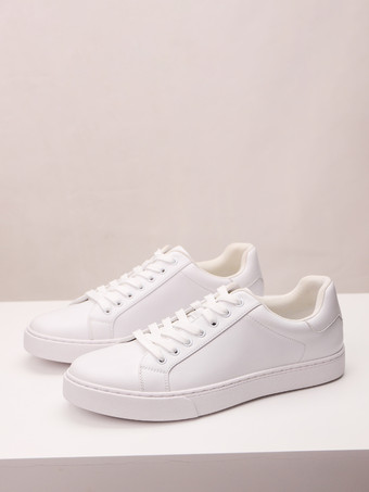 メンズスニーカー 快適なPUレザー ラウンドトゥ バスケット スポーツシューズ