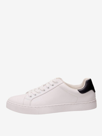 ブラック メンズスニーカー 快適なPUレザー ラウンドトゥ バスケット スポーツシューズ